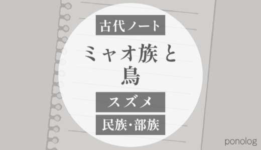 スズメ｜ミャオ系に残る「鳥」と「雀」の話