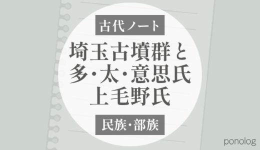多氏・太氏と上毛野氏、埼玉古墳群はつながる？｜「意富」から見る東国ネットワーク